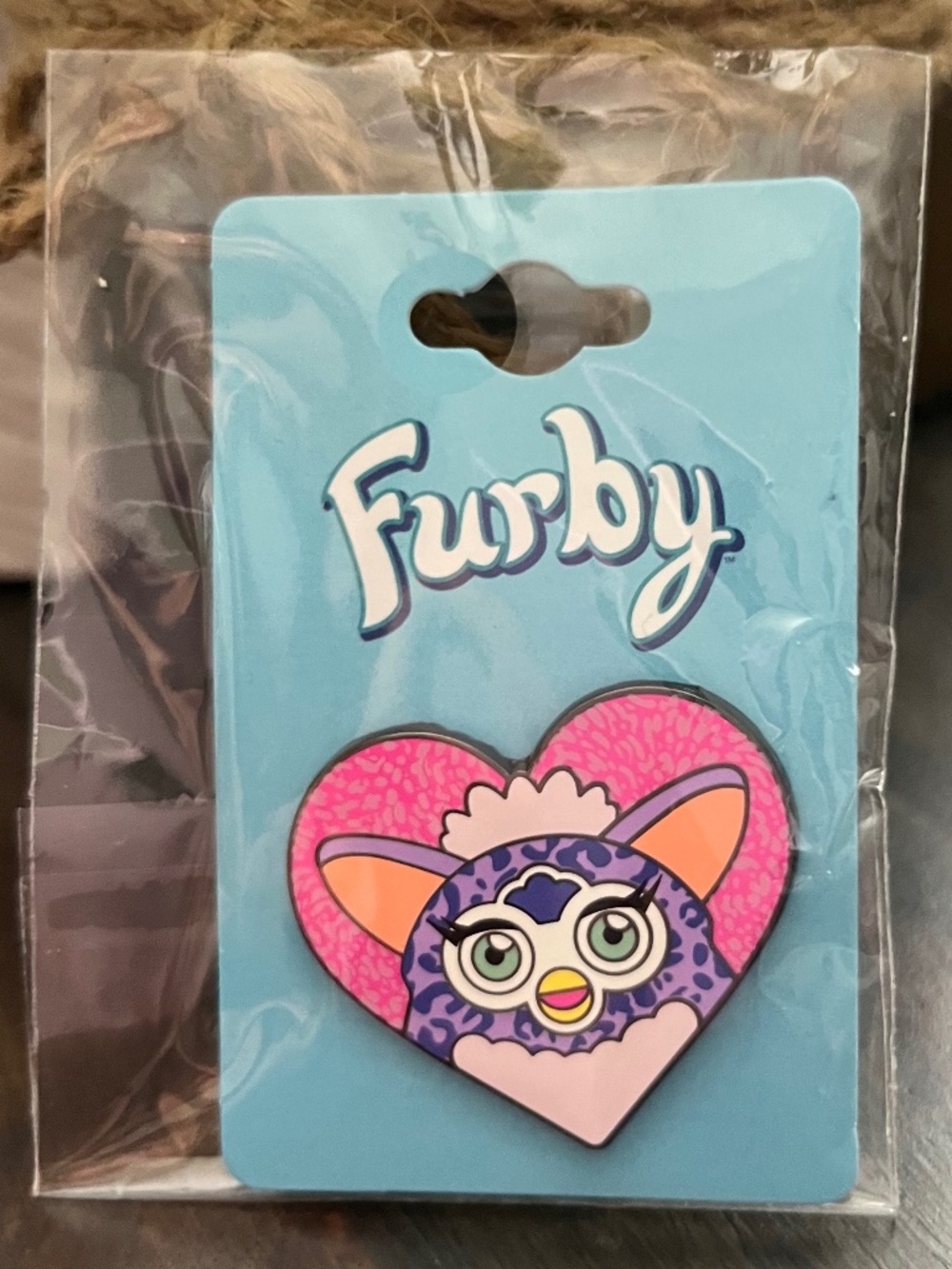 HASBRO Furby Heart Y2K Enamel Pin NWT